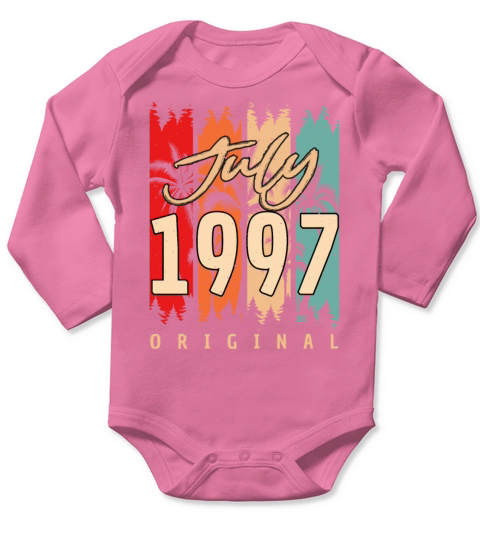 Birth Month 1997 In July Long Sleeve Baby One-Piece