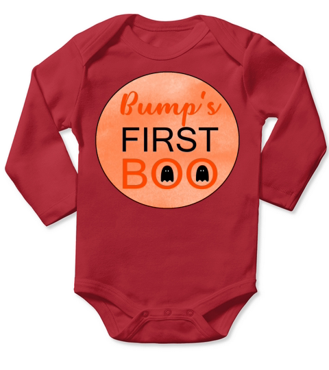 BUMPS FIRST BOO Long Sleeve Baby One-Piece