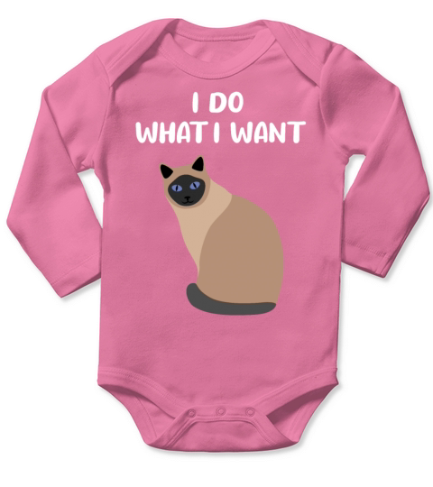 Cat Sassy Kitten Cat Funny Quote Gift Idea Long Sleeve Baby One-Piece