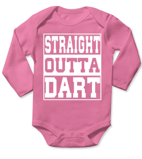 Dart Saying Funny Long Sleeve Baby One-Piece