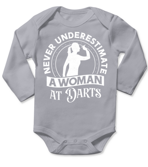 Darts Girl Vintage Never Long Sleeve Baby One-Piece