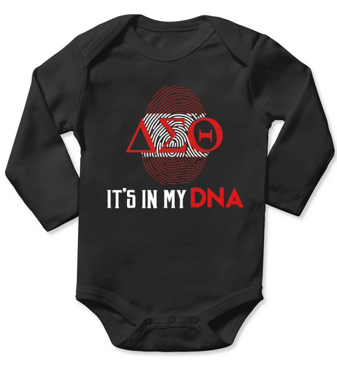 Delta DST Sigma Sorority Theta DNA Paraphernalia - Unisex Long Sleeve Long Sleeve Baby One-Piece