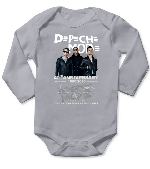 Depeche Mode 40th anniversary 1980-2020 signatures shirt Long Sleeve Baby One-Piece