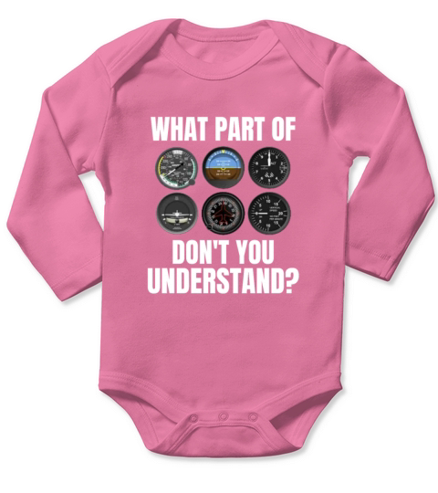 Funny Pilot Art Men Women Aviation Airline Pilot Long Sleeve Baby One-Piece