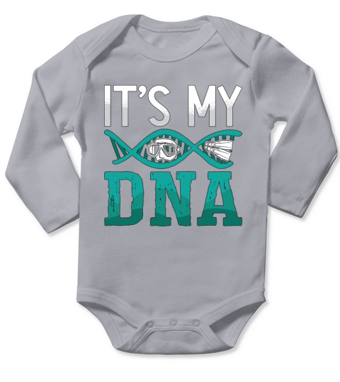 Its My DNA Spearfishing Freediving Dive Freediver Long Sleeve Baby One-Piece