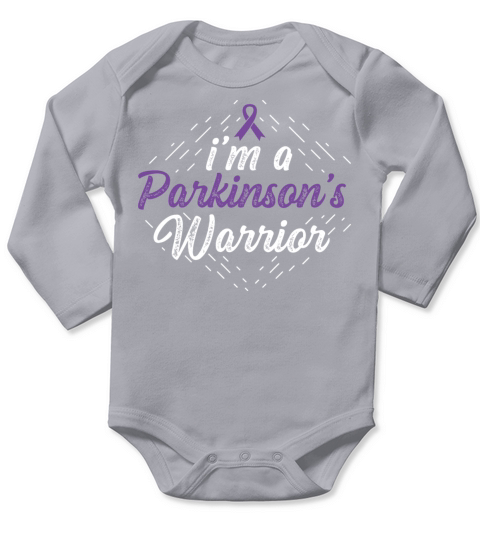 Parkinsons Warrior Survivor or Warrior Gift Long Sleeve Baby One-Piece