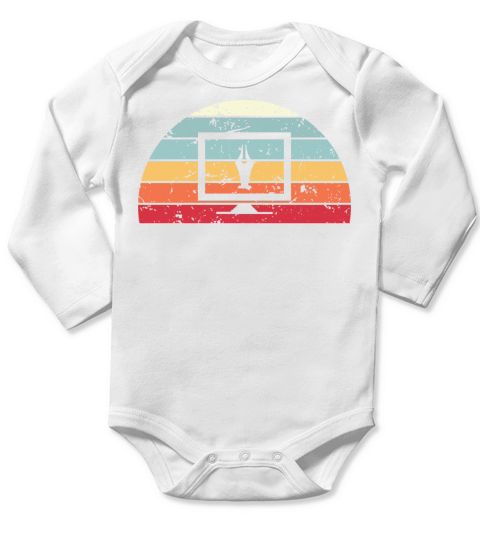 Retro Graphic design Sunset Vintage designer Long Sleeve Baby One-Piece