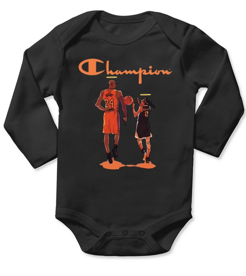 RIP Kobe and Bryant and Gianna Champion shirt Long Sleeve Baby One-Piece