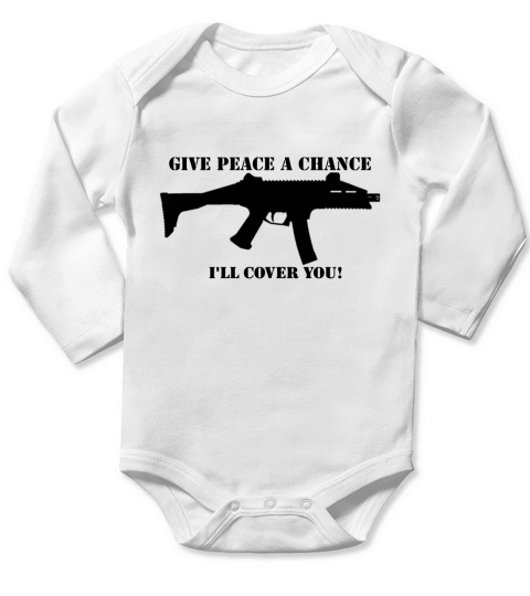 Scorpion Evo Give Peace a Chance - Ladies Flowy Tank Long Sleeve Baby One-Piece