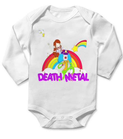 Toki and Dr. Rockso Metal Head Funny Shirt Long Sleeve Baby One-Piece