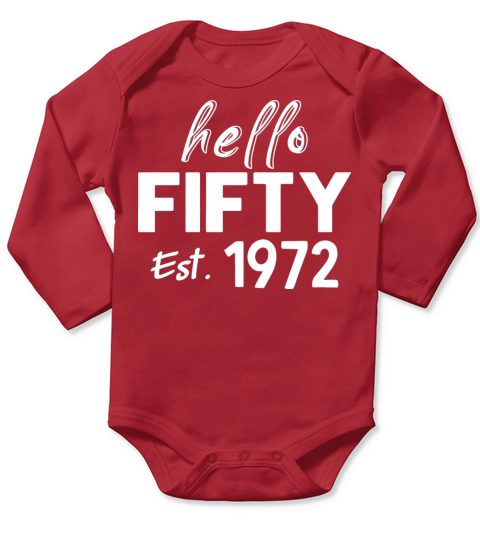 Vintage 50 Birthday Costume Men 50th BDay Birthday Long Sleeve Baby One-Piece