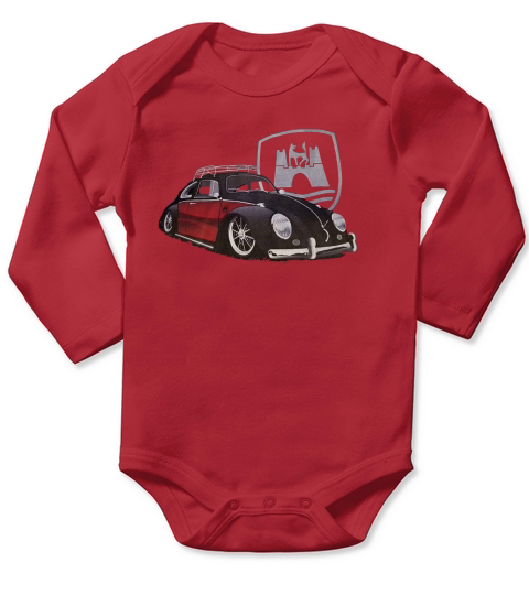 Vintage Volkswagen Long Sleeve Baby One-Piece