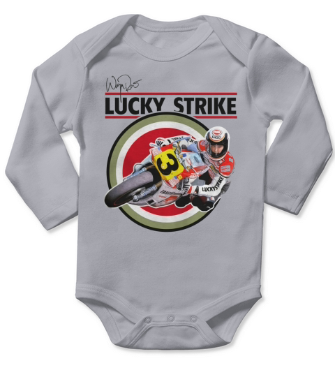 Wayne Rainey Lucky Strike Long Sleeve Baby One-Piece