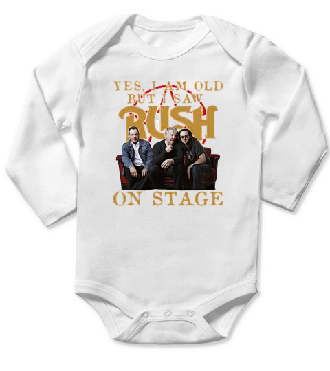 Yes i am old but i saw Rush band on stage shirt - Coffee Mug (colored) Long Sleeve Baby One-Piece
