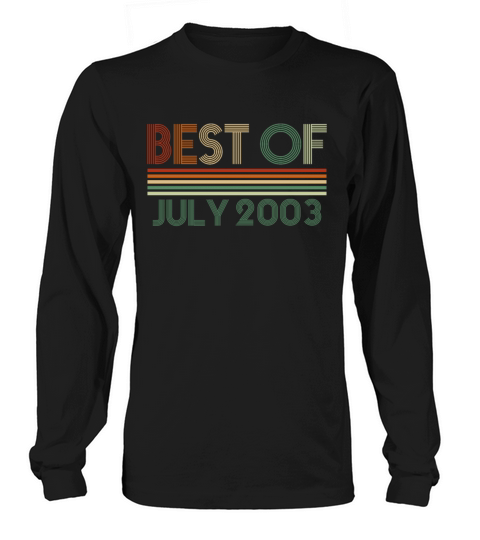 19th birthday July vintage 2003 gift idea Long sleeved Unisex