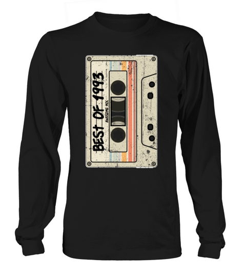Best of 1993 Cassette Tape Birthday Long sleeved Unisex