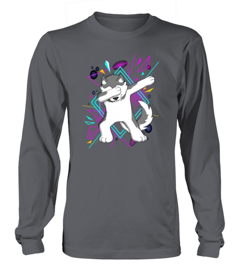 Dab Dabbing Husky Hund Dog Dancing Trend Geschenk Long sleeved Unisex