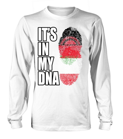Malawian And Austrian Mix Heritage DNA Flag Long sleeved Unisex