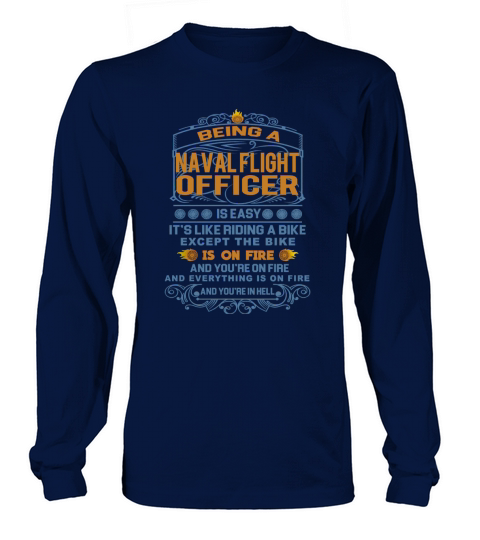 NAVAL FLIGHT OFFICER FRideaBike Long sleeved Unisex