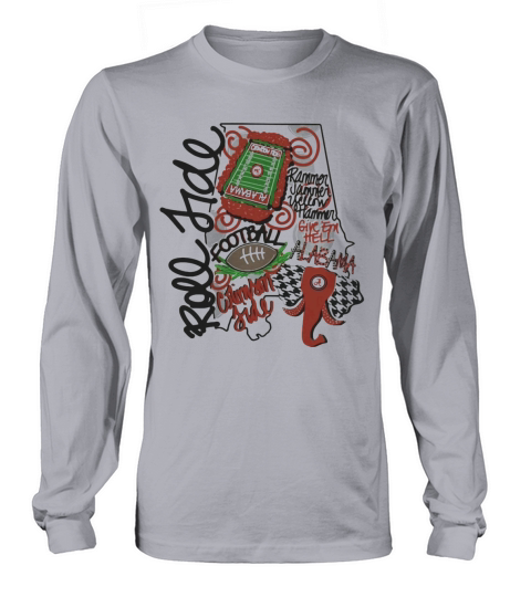 Rammer Jammer Yellow Hammer Give Em Hell Alabama Football shirt Long sleeved Unisex