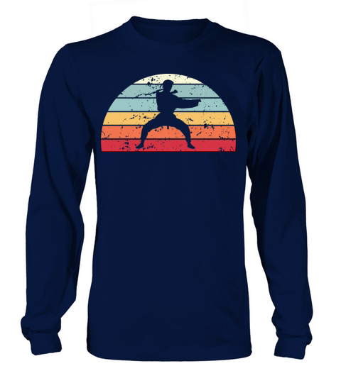 Retro Martial Arts Sunset Vintage Fight Sunrise Long sleeved Unisex