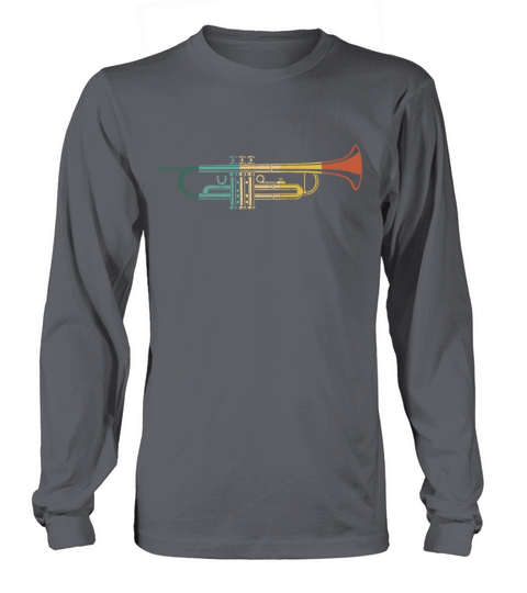 Trumpet Player Retro Vintage Long sleeved Unisex