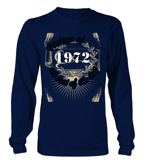 Vintage 1972 Birthday Saying Retro 50 Years Long sleeved Unisex