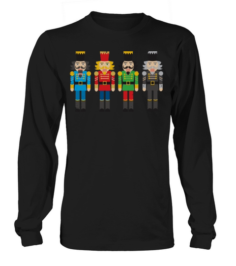 Vintage Christmas Nutcracker Figures Long sleeved Unisex