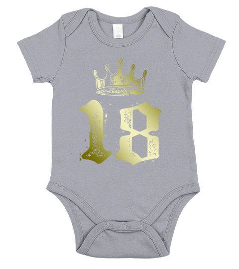 18 number crown Short Sleeve Baby One-Piece