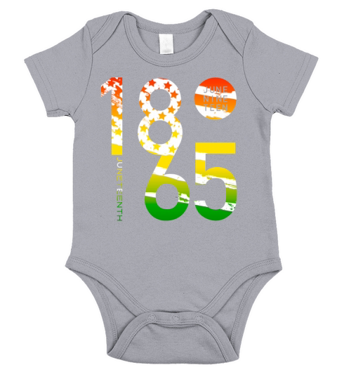 1865 Black History Juneteenth June 19 Vintage Short Sleeve Baby One-Piece
