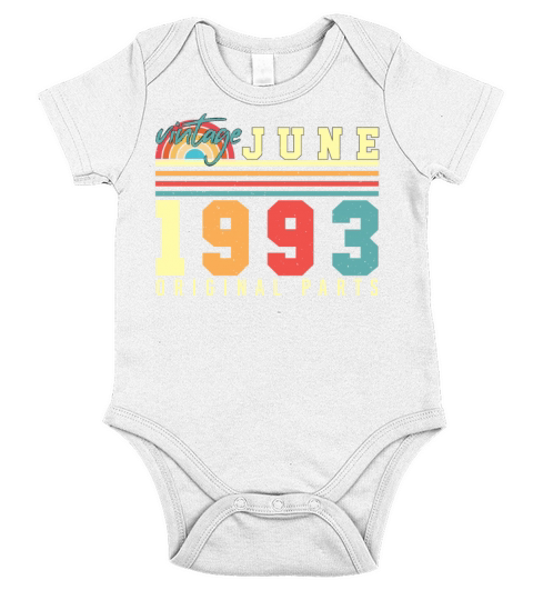 1993 Gift Idea In June Short Sleeve Baby One-Piece