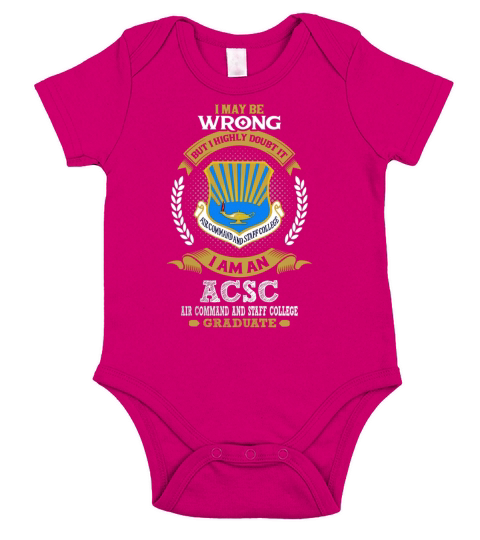 AIR COMMAND AND STAFF COLLEGE GRADUATE 2017 Short Sleeve Baby One-Piece