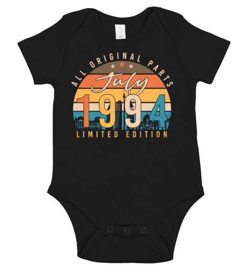 All Original July 1994 Short Sleeve Baby One-Piece