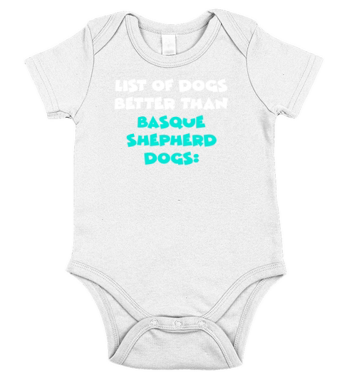 Basque Shepherd Dog Short Sleeve Baby One-Piece