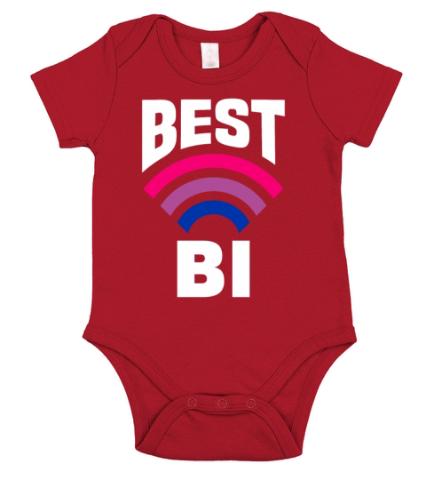 Best Bi LGBTQ Bisexual Bi Pride Short Sleeve Baby One-Piece