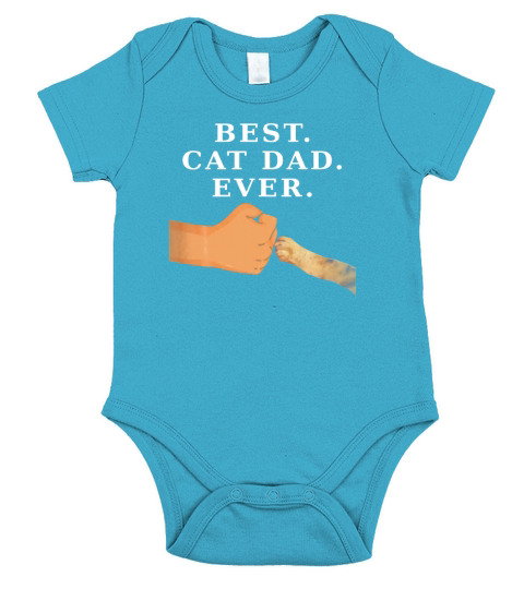 Best cat dad ever Short Sleeve Baby One-Piece
