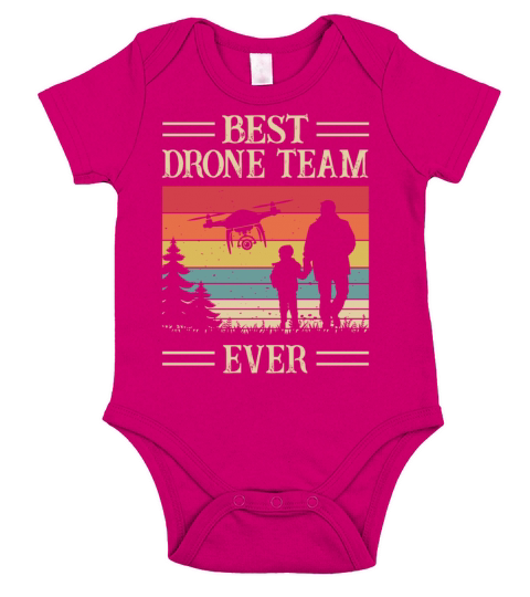 Best Drone Team Ever - Drone Pilot - Fathers Day Short Sleeve Baby One-Piece