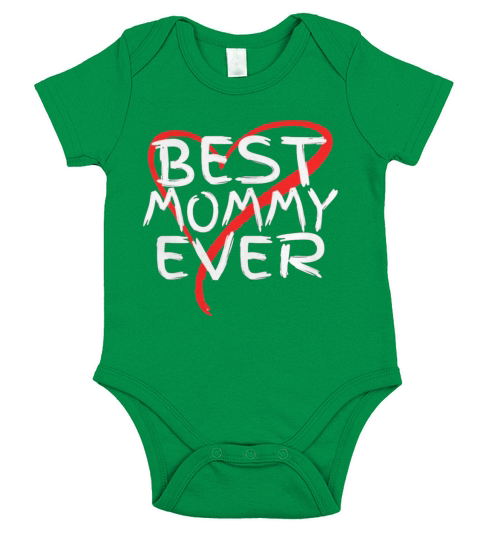 Best Mommy Ever Cute Mothers Day Short Sleeve Baby One-Piece