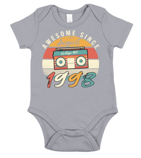 Birth Year 1998 In August Short Sleeve Baby One-Piece