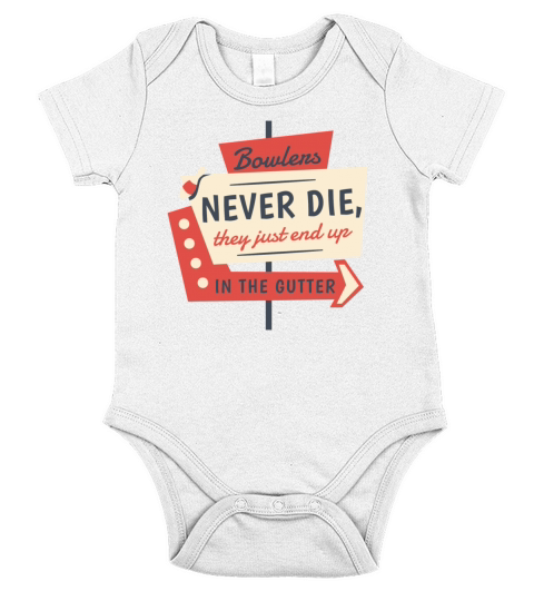 Bowling Retro Quote Bowlers Short Sleeve Baby One-Piece