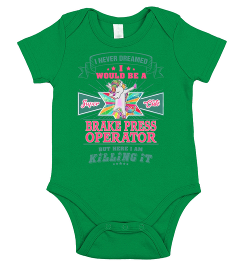 BRAKE PRESS OPERATOR Short Sleeve Baby One-Piece