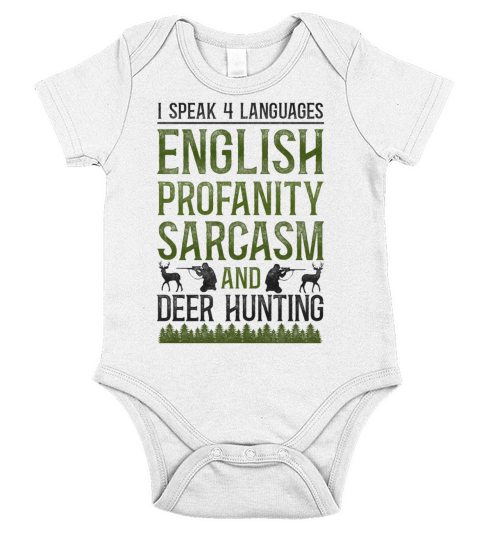 Buck Deer Hunting Hunter Vintage I Short Sleeve Baby One-Piece