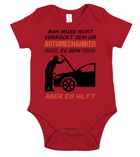 Car Mechanic Job Funny Quote Gift Short Sleeve Baby One-Piece