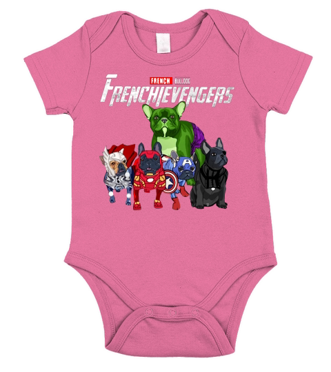 French Bulldog Frenchievenger Short Sleeve Baby One-Piece