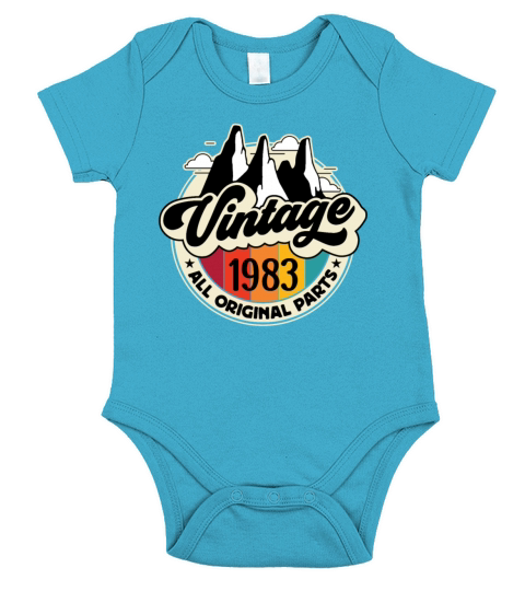 Funny Birthday Born in 1983 Limited Edition Short Sleeve Baby One-Piece