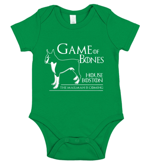 Game of Bones House Boston Funny T-Shirts Short Sleeve Baby One-Piece