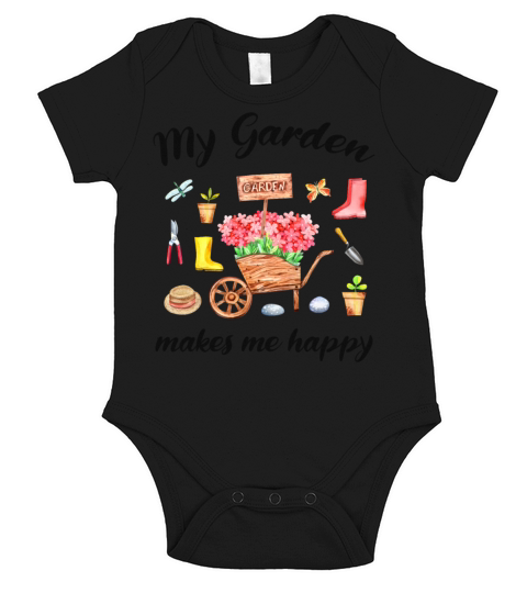 Garden Quote Hobby Gardener Gift Idea Short Sleeve Baby One-Piece