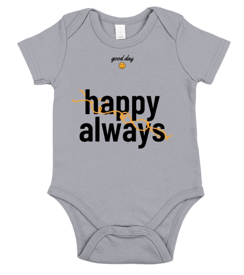 Goodday happy always Outfit Short Sleeve Baby One-Piece