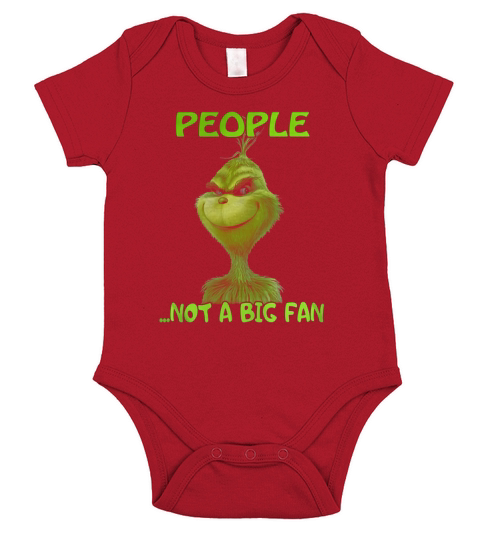 Grinch people not a big fan Christmas Short Sleeve Baby One-Piece