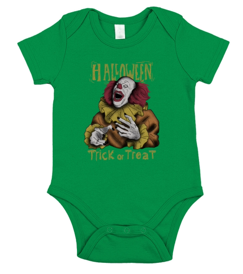 Halloween trick or treat Short Sleeve Baby One-Piece